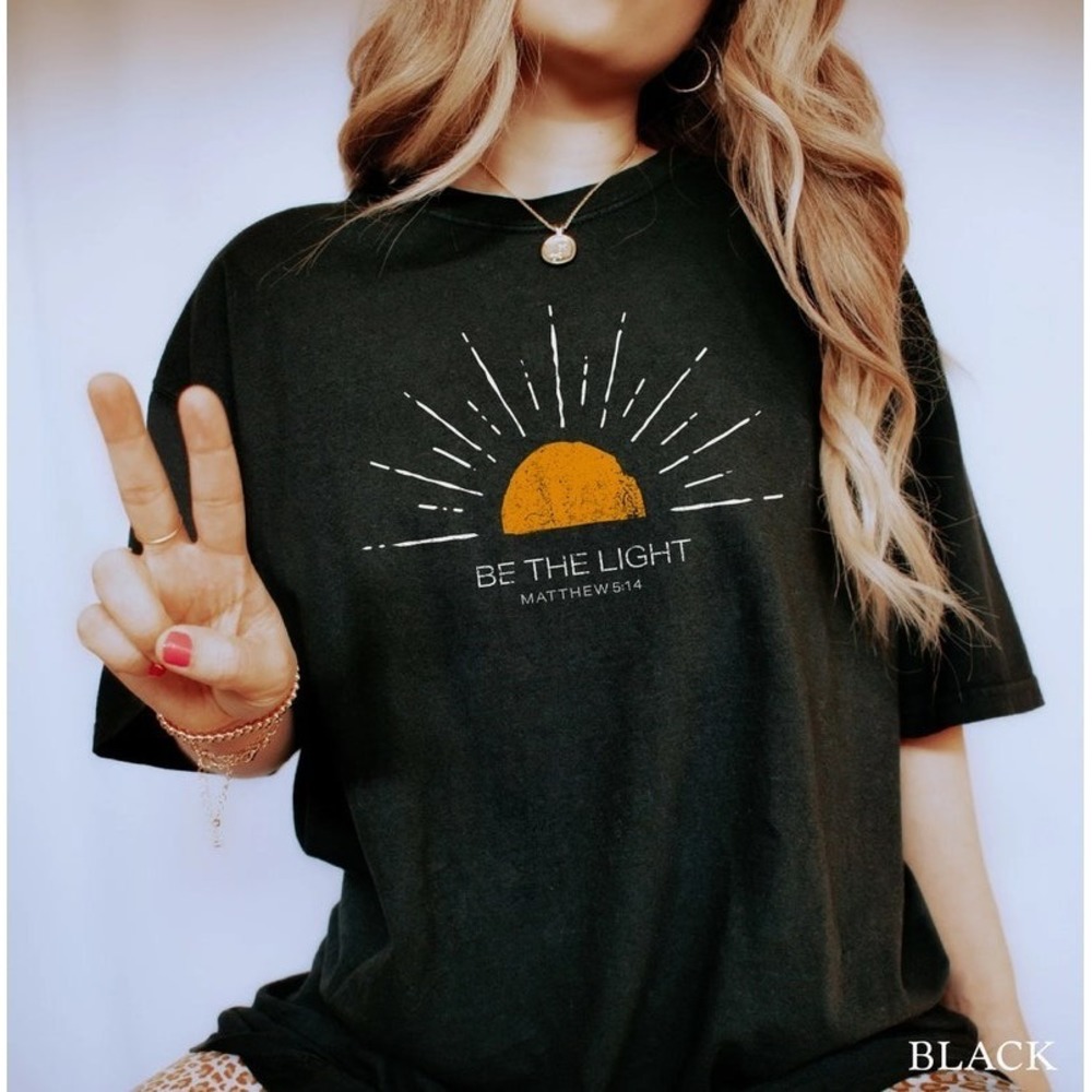 Be The Light Christian Shirt Mathew Christianity Gift For Christians